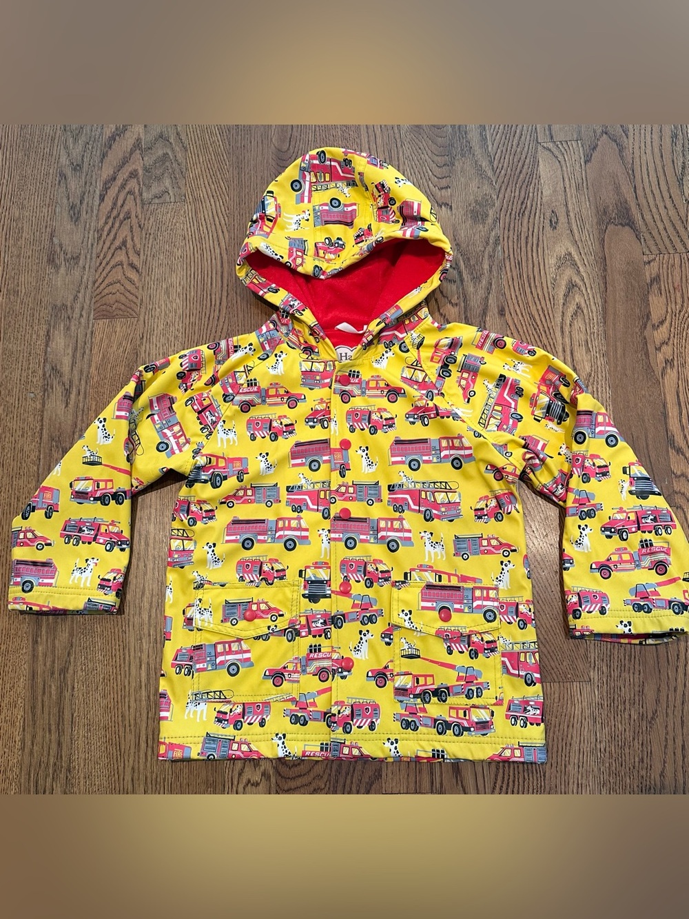 HATLEY Boys Raincoat Firetrucks and Dalmatian Dogs